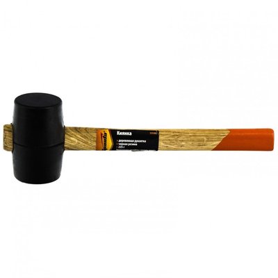 Киянка гумова, 680 г, чорна гума, дерев'яна ручка// SPARTA 111555 фото
