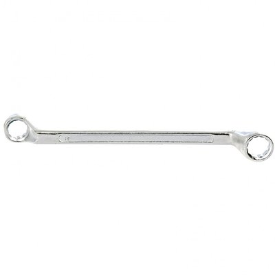 Ключ накидний колінчатий, 17 х 19 мм, хромований// SPARTA  147615 фото