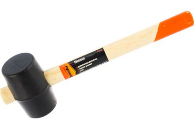 Киевлянка резиновая, 225 г, черная резина, деревянная ручка// SPARTA 111305 фото